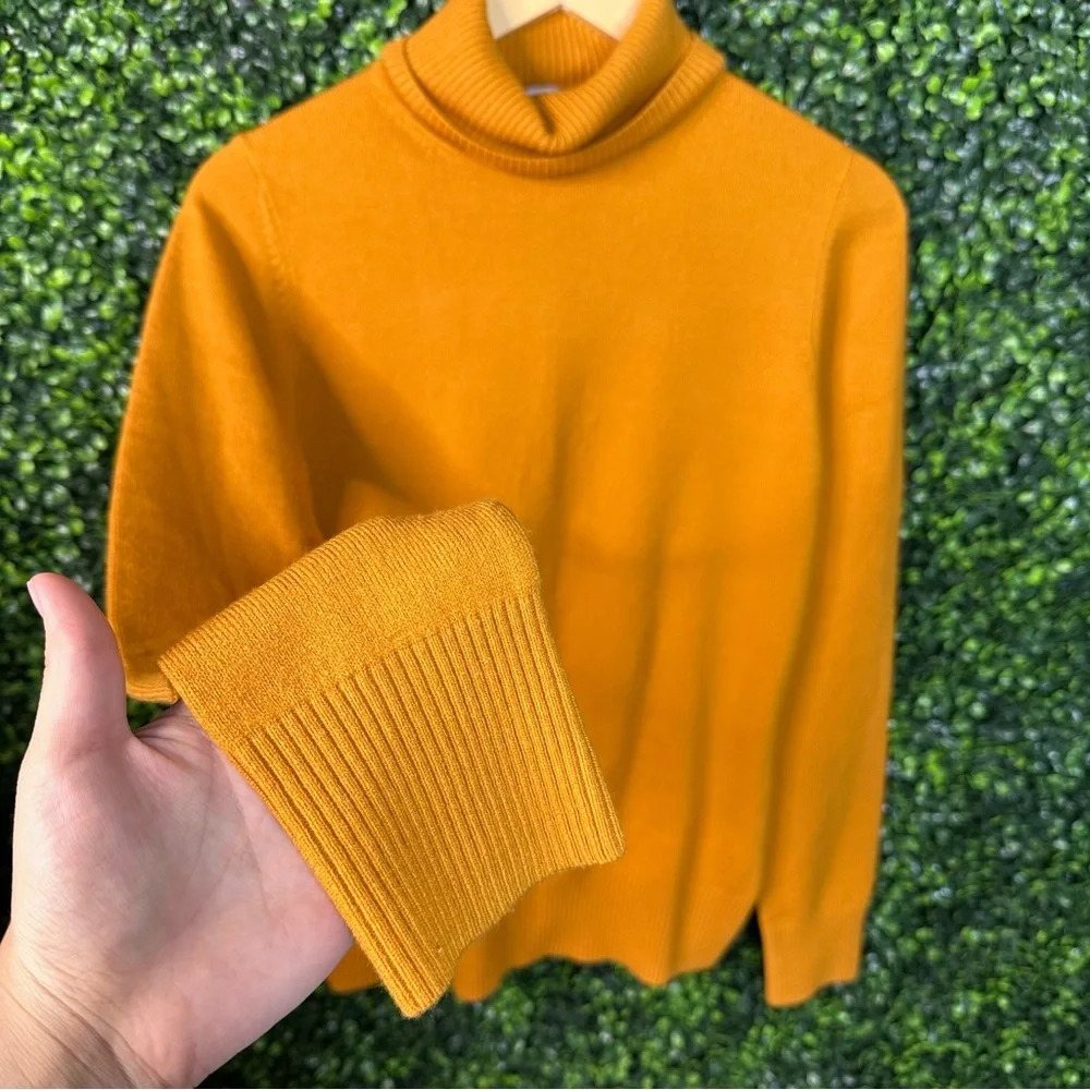 French Connection mustard Yellow‎ Turtleneck long sleeve - Picture 7 of 7